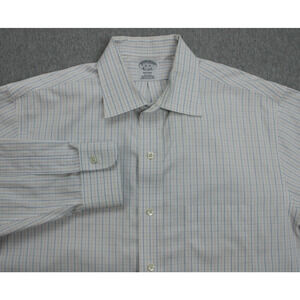 Brooks Brothers Shirt Mens 16 - 38 Plaid 100% Supima Cotton Regent Button Up